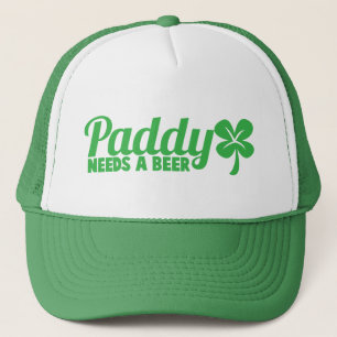 PADDY braucht ein Bier! St Patricks Tagestränke Truckerkappe