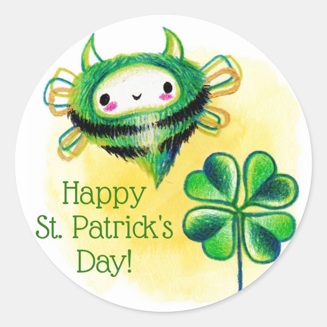 Paddy Bug St. Patrick's Day Stickers (Vorderseite)