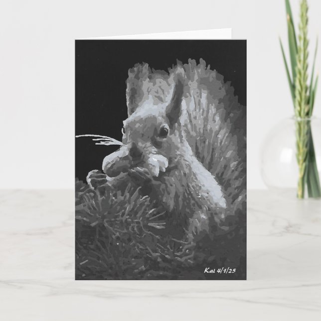 Paddy Cake, Carte pliée d'écureuil (Devant)