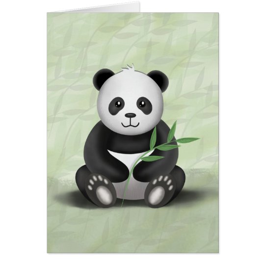 Paddy der Panda - Gruß-Karte Karte