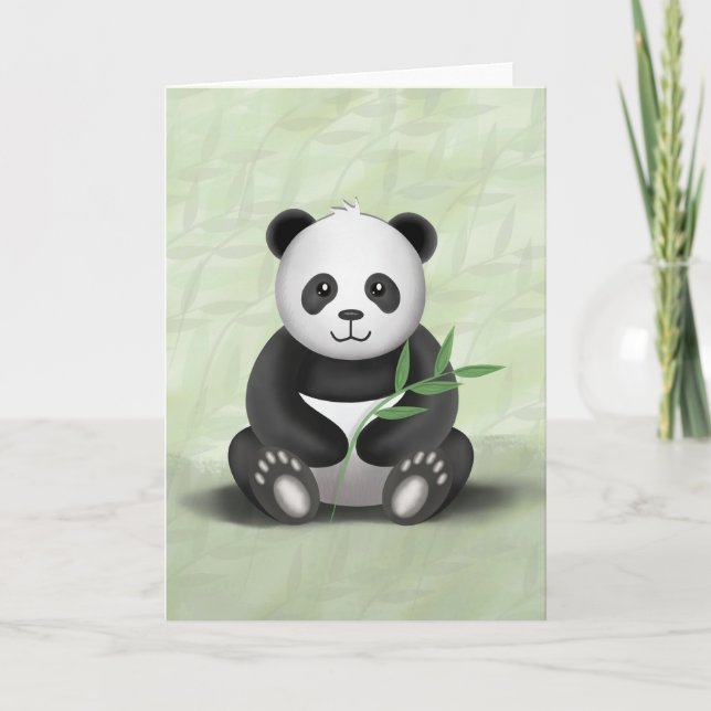 Paddy the Panda - Grußkarte Karte (Vorderseite)