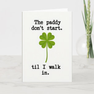 Paddy Walk In Festive Karte