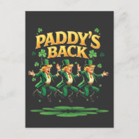 Paddy's Back Funny Trump St Patrick Day Leopard