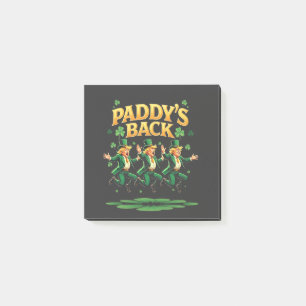 Paddy's Back Funny Trump St Patrick Day Leopard Post-it Klebezettel