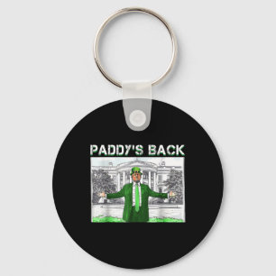 Paddy's Back St Patricks Day Funny Trump Leprechau Schlüsselanhänger