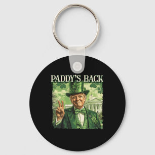 Paddy's Back St Patricks Day Lucky Trump Kleeblatt Schlüsselanhänger