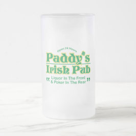 PADDY'S IRISH PUB MATTGLAS BIERGLAS