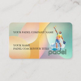 Padel Business Card - Vibrant Padel Style-1 Visitenkarte