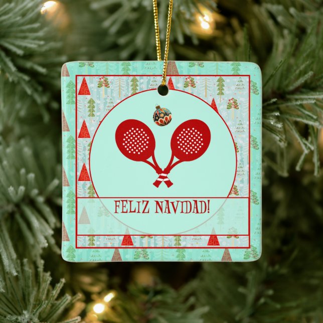 Padel Christmas Ornament – A Padel Retro Christmas (Baum)