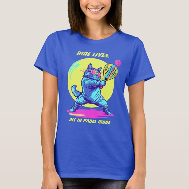 🐈‍⬛Padel CLAWS OUT. GAME ON T-Shirt (Vorderseite)