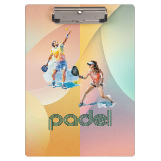 Padel Clipboard – Vibrant Padel Style Klemmbrett
