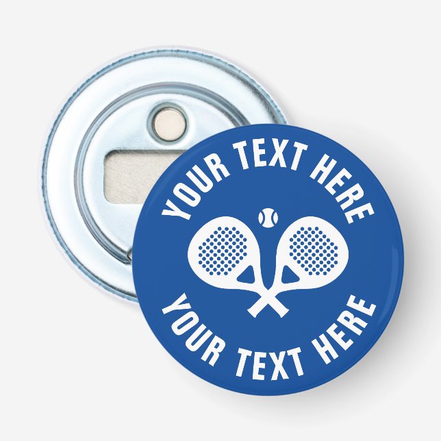 Padel Club Logo Magnetflaschenöffner Flaschenöffner (Vorderseite)