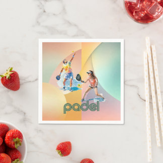Padel Cocktail Serviette – Der lebendige Padel Sti