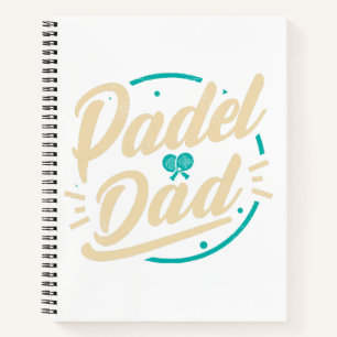 Padel Dad Plattform Tennis Paddleball Padel Notizbuch