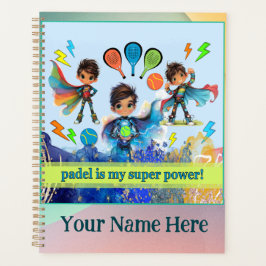 Padel Day Planner – Boys Super Power Multi-Colors Planer