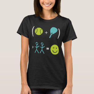 Padel Gleichung für glückliche Padel-Spieler T-Shirt