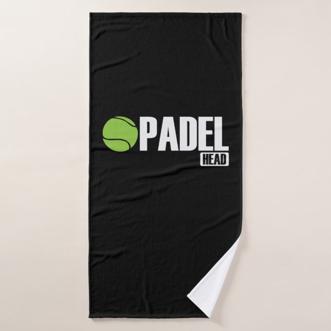 Padel Head Tennis Sport und Ball Badehandtuch (Badehandtuch)