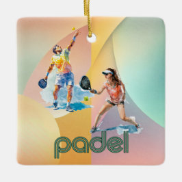Padel Holiday Ornament – Vibrant Padel Style