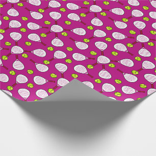 🎾 Padel Kundgebung Wrap hot pink Geschenkpapier