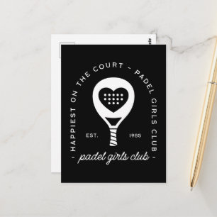 Padel-Liebhaber-Club Frauen-Gruppenklasse Postkarte