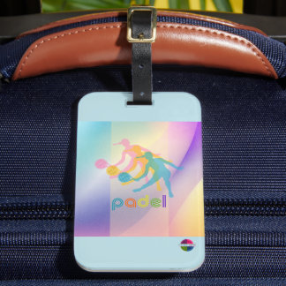 PADEL LUGGAGE TAG – VIBRANT STYLE for HER BRIGHTS Gepäckanhänger