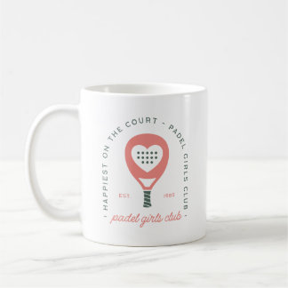 Padel Mädchenclub rosa Ästhetik Kaffeetasse