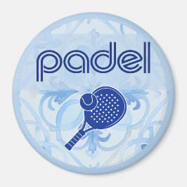 Padel Magnet – Spanische Fliesen-Vibes in Blau