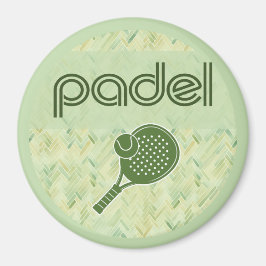Padel Magnet – Spanish Tile Vibes Matcha Green