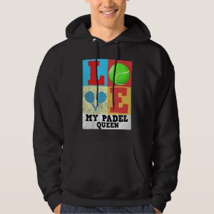 Padel-Paddle-Tennis-Königin-Prinzessin-Rückhand-Sc Hoodie