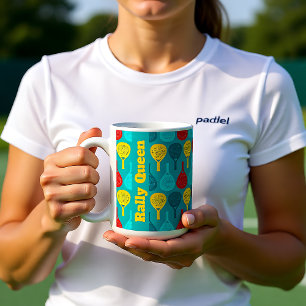 Padel Racket Fuel, eigener Text Kaffeetasse