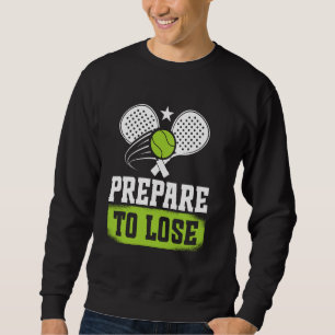 Padel-Spiel Padel-Schläger Padel-Tennis Bereiten S Sweatshirt