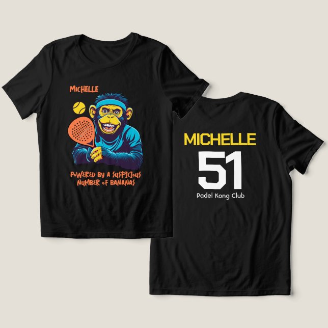 Padel Suspicious Banana Club Tee (Design Vorderseite & Rückseite)