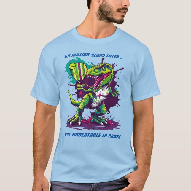 Padel T-Rex 🐵  Backhand T-Shirt (Vorderseite)