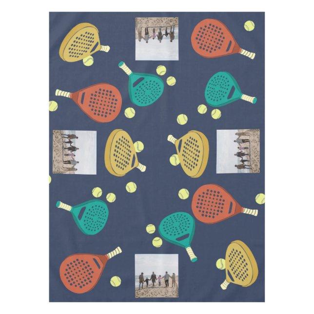 Padel Tennis Geeignetes Foto Tischdecke (Vorderseite)