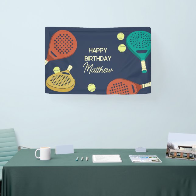 Padel Tennis Geeignetes Party Banner (Messe)