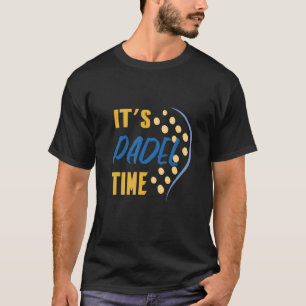 Padel Tennis mit Padel Racket als Fun Padel Tenn T-Shirt