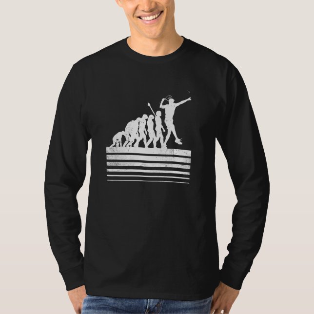 Padel Tennis Player Human Evolution T-Shirt (Vorderseite)
