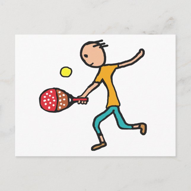 Padel Tennis Postkarte (Vorderseite)