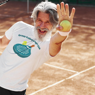 Padel Tennis Racket Grafik mit benutzerdefiniertem T-Shirt