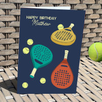 Padel Tennis Rackets und Balls Personalisiert