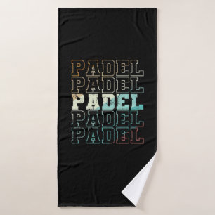 Padel Tennis Sport und Ball Badehandtuch