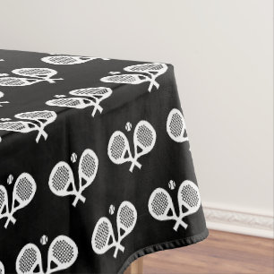 Padel Tennisschläger-Mustertuchdesign Tischdecke