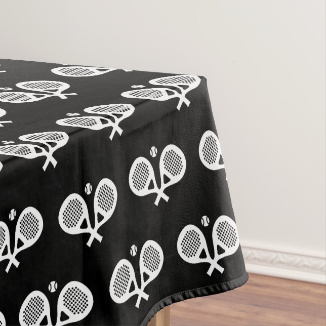 Padel Tennisschläger-Mustertuchdesign Tischdecke (Beispiel)