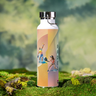 Padel-Wasserflasche: Vibrant Style Kollektion Vol. Trinkflasche