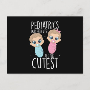 Pädiatrie Patienten Kinder Arzt Medizin Geschenk Postkarte