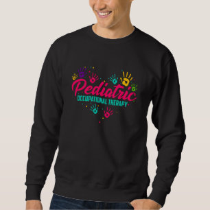 Pädiatrische Berufstherapie - Farbenfrohe Herzkun Sweatshirt