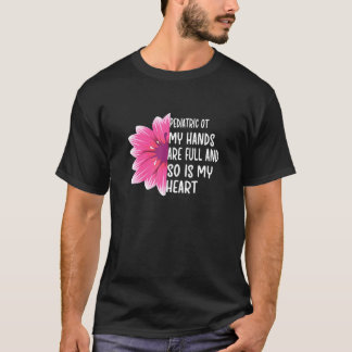 Pädiatrische betriebliche Blume T-Shirt