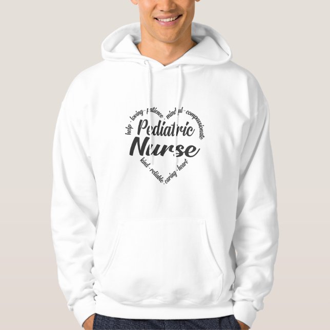 Pädiatrische Herzklopfen Hoodie (Vorderseite)
