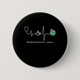 Pädiatrische Krankenpflege Beruf Geschenk Button