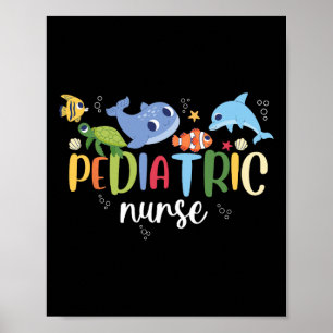 Pädiatrische Krankenpflege Ozeanwertungen Pädiatri Poster